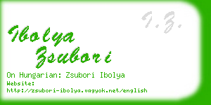 ibolya zsubori business card